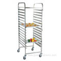  SS304 Stainless Steel Doubel Lines Bread Pan Trolley Manufactory